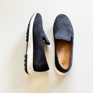Aquatalia NAVY Suede Loafers